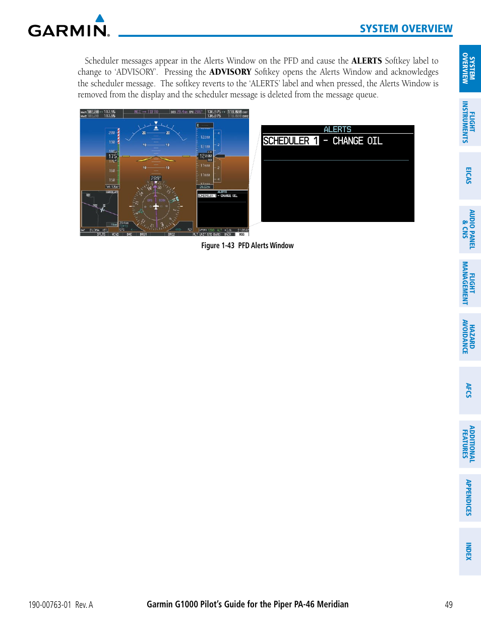 System overview | Garmin G1000 Piper PA-46 Meridian User Manual | Page 63 / 572