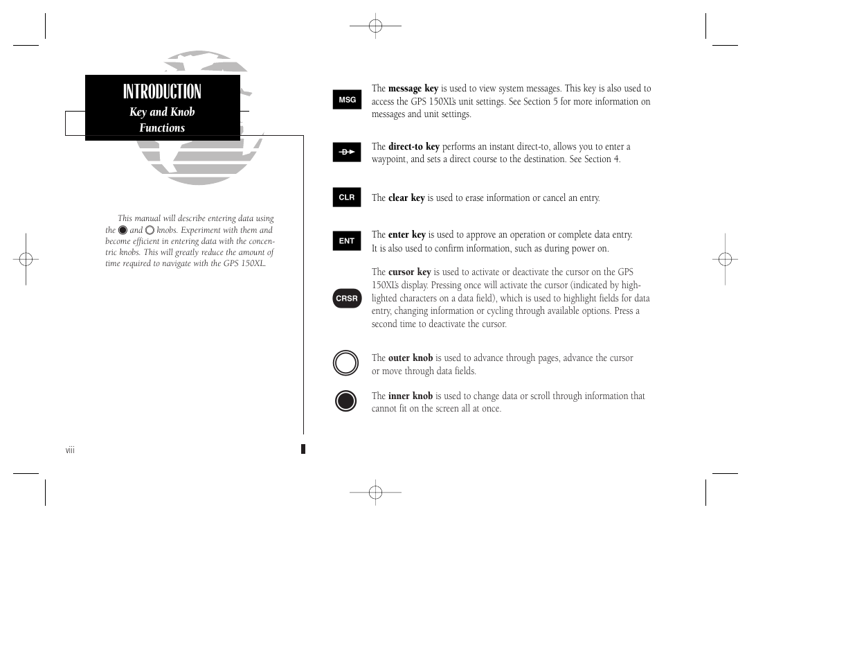 Introduction | Garmin GPS 150XL User Manual | Page 10 / 112