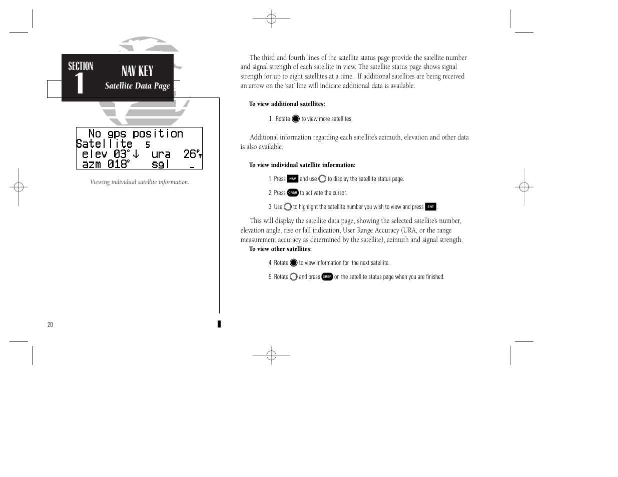 Nav key | Garmin GPS 150XL User Manual | Page 30 / 112