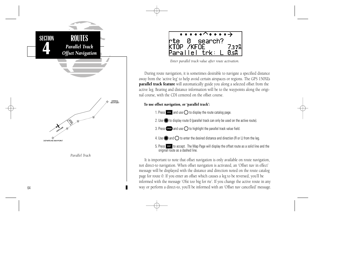 Routes | Garmin GPS 150XL User Manual | Page 74 / 112