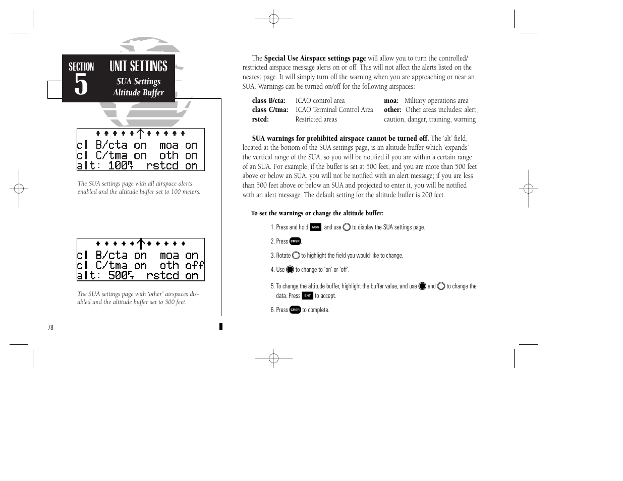 Unit settings | Garmin GPS 150XL User Manual | Page 88 / 112