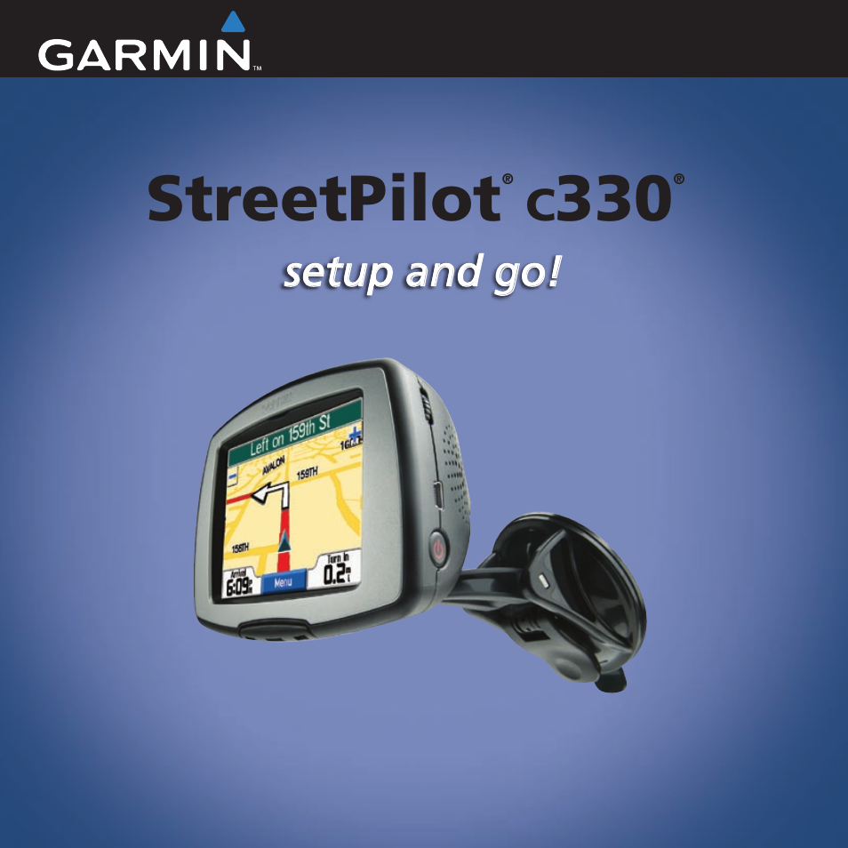 Garmin StreetPilot c330 User Manual | 8 pages