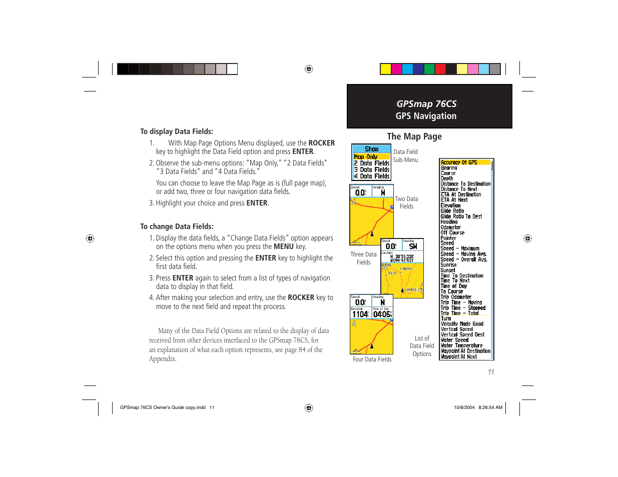 Garmin GPSMAP 76CS User Manual | Page 21 / 110