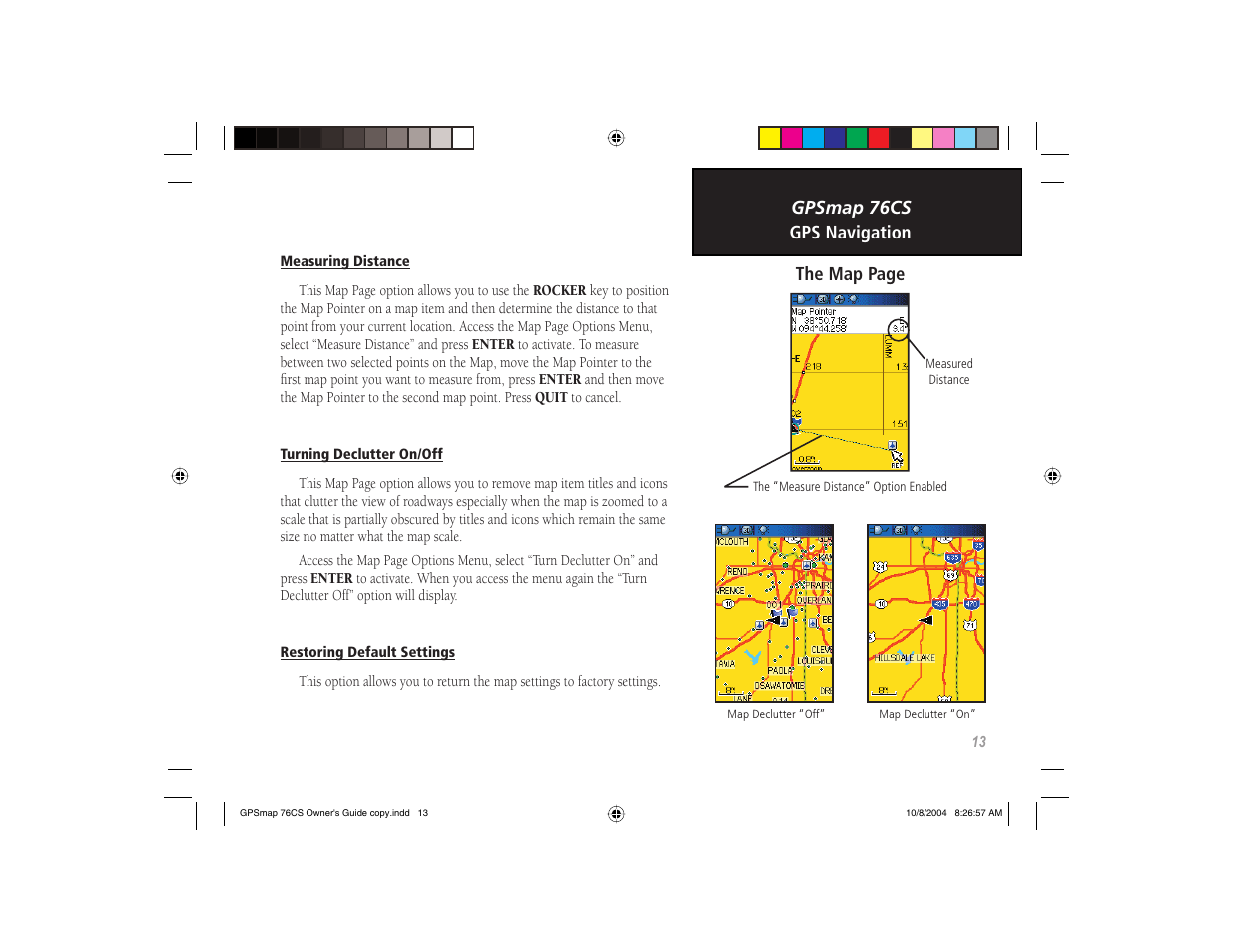 Garmin GPSMAP 76CS User Manual | Page 23 / 110