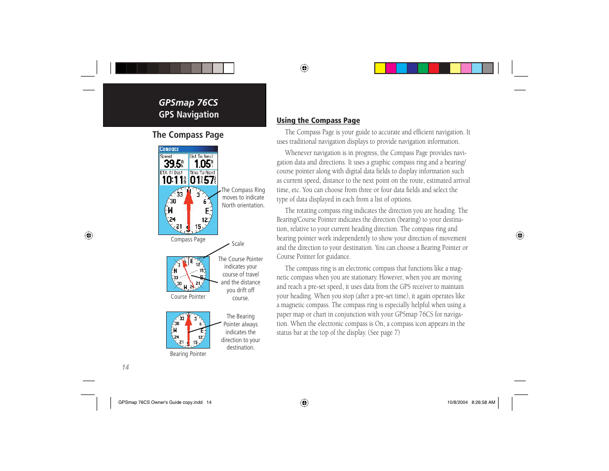 Garmin GPSMAP 76CS User Manual | Page 24 / 110