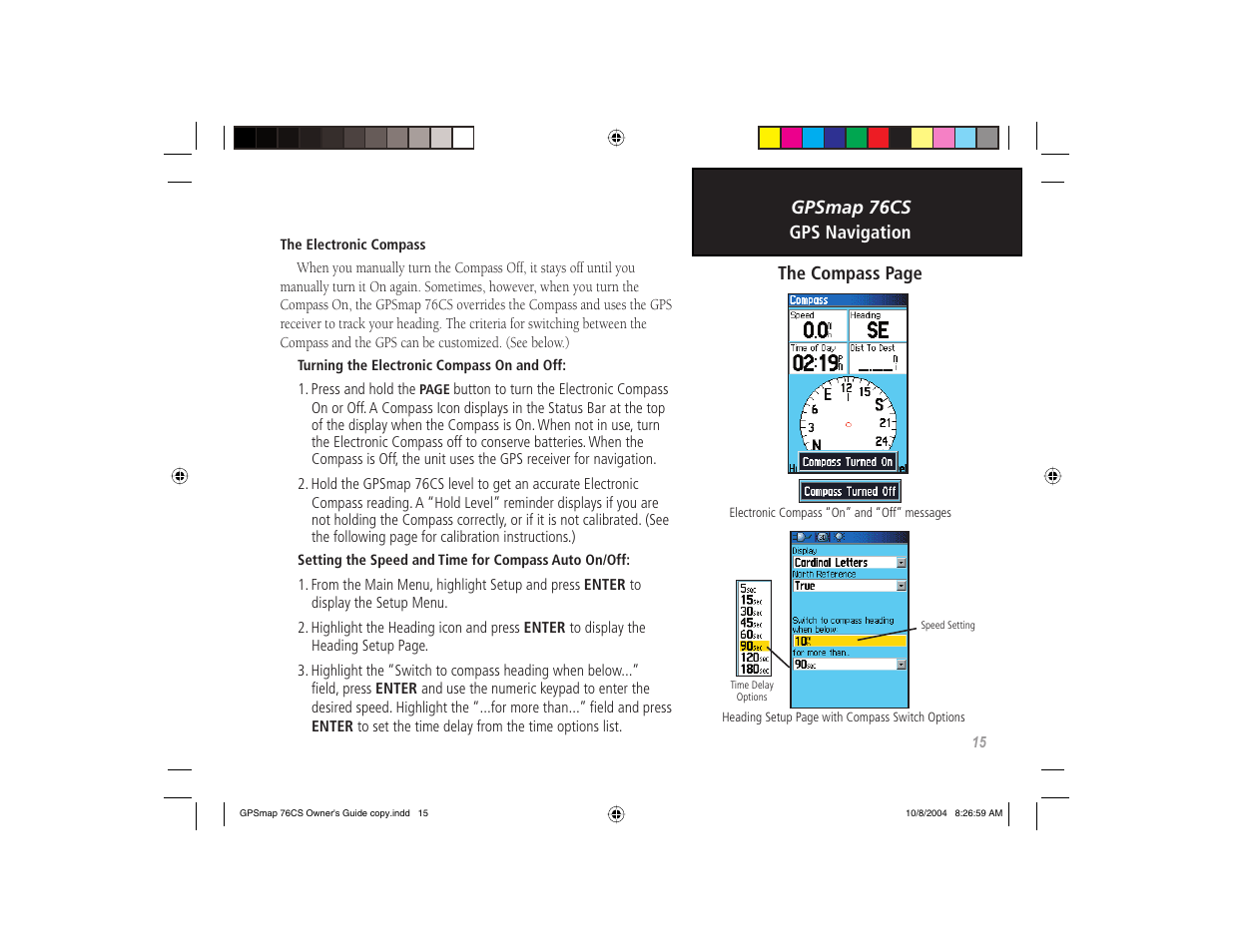 Garmin GPSMAP 76CS User Manual | Page 25 / 110