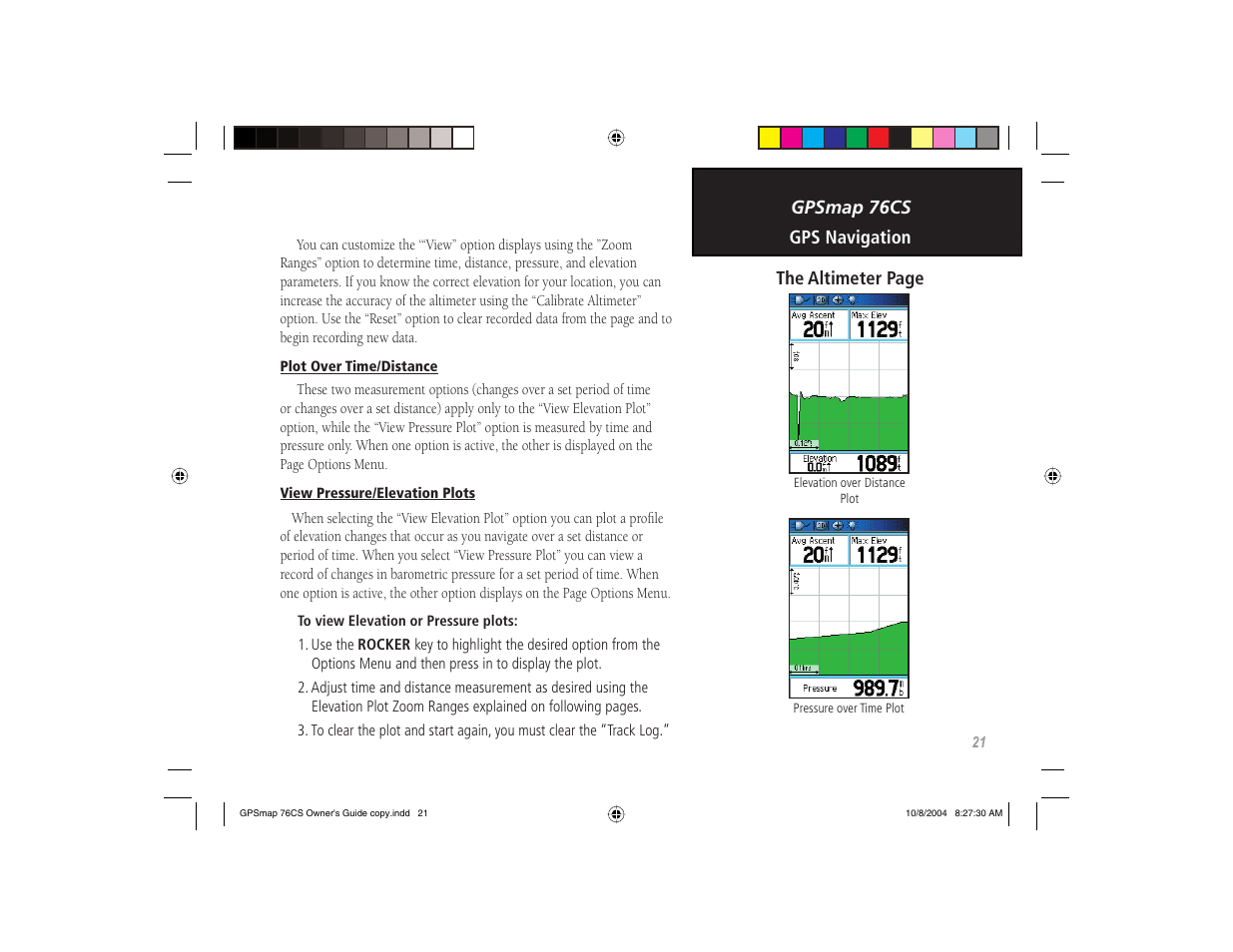 Garmin GPSMAP 76CS User Manual | Page 31 / 110