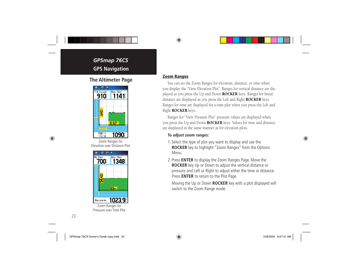 Garmin GPSMAP 76CS User Manual | Page 32 / 110