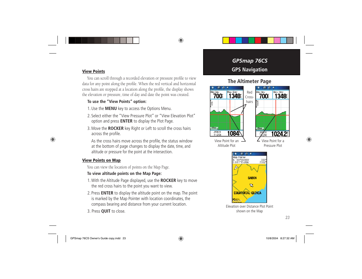 Garmin GPSMAP 76CS User Manual | Page 33 / 110