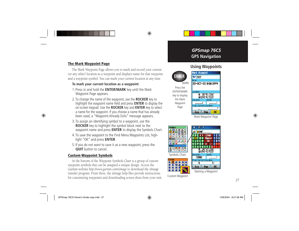 Garmin GPSMAP 76CS User Manual | Page 37 / 110