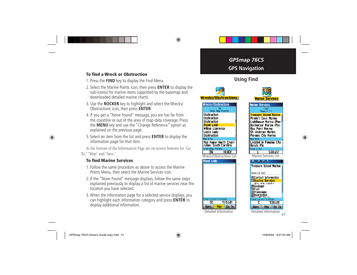 Garmin GPSMAP 76CS User Manual | Page 51 / 110