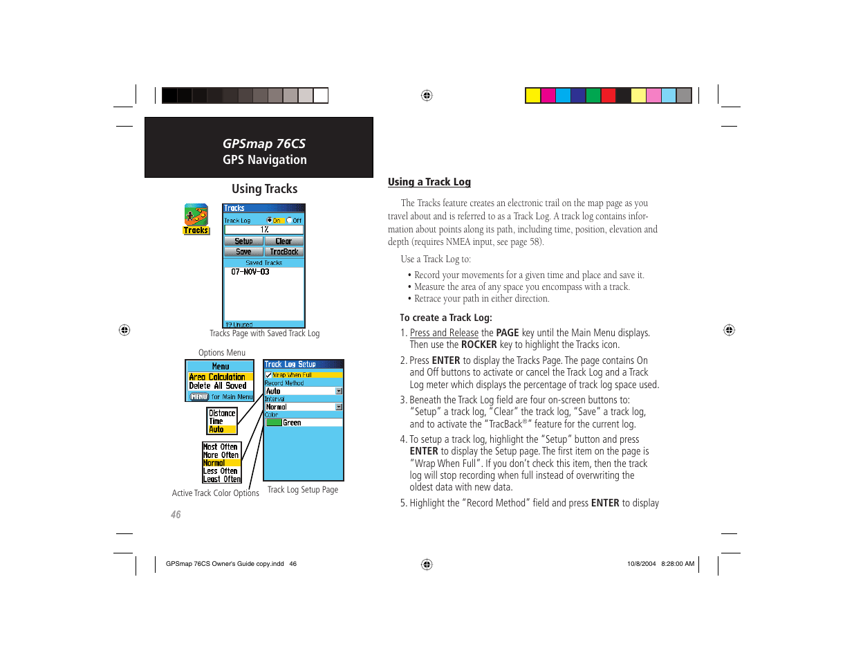 Garmin GPSMAP 76CS User Manual | Page 56 / 110