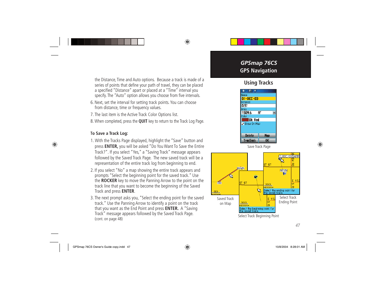 Garmin GPSMAP 76CS User Manual | Page 57 / 110