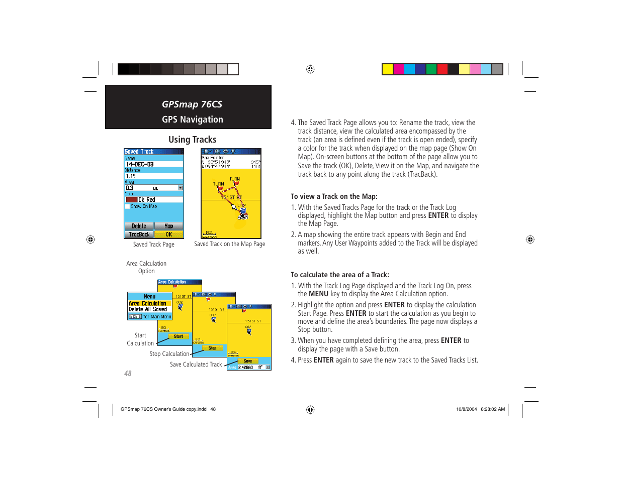 Garmin GPSMAP 76CS User Manual | Page 58 / 110