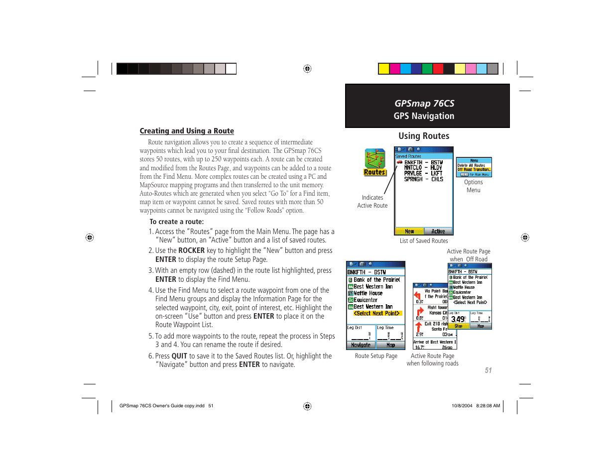 Garmin GPSMAP 76CS User Manual | Page 61 / 110