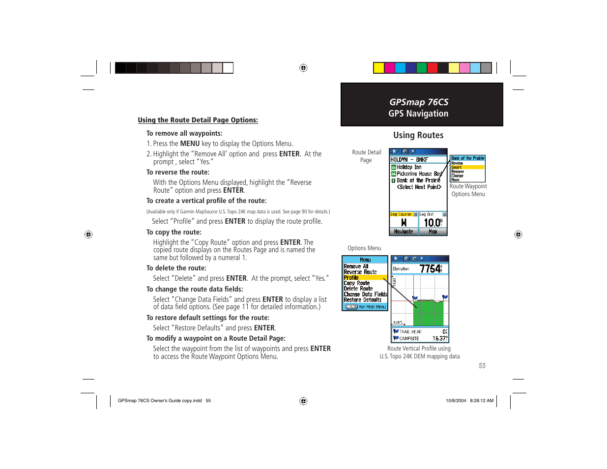 Garmin GPSMAP 76CS User Manual | Page 65 / 110