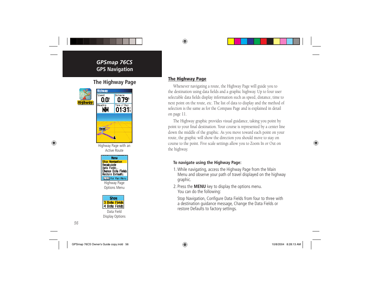 Garmin GPSMAP 76CS User Manual | Page 66 / 110