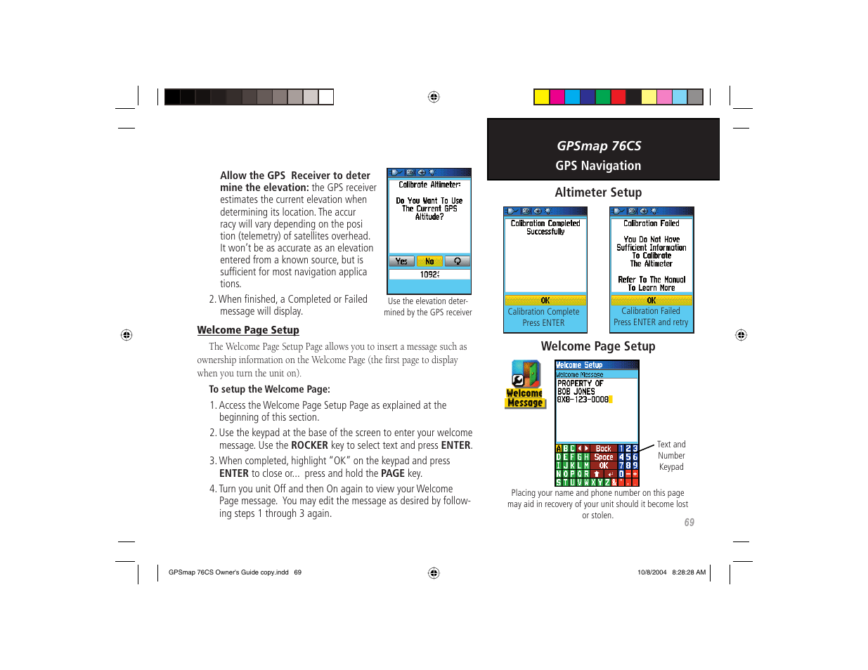 Garmin GPSMAP 76CS User Manual | Page 79 / 110