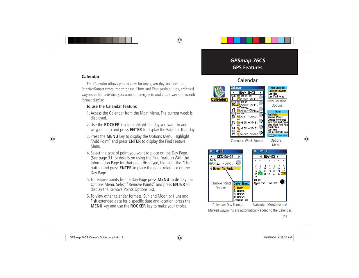 Garmin GPSMAP 76CS User Manual | Page 81 / 110