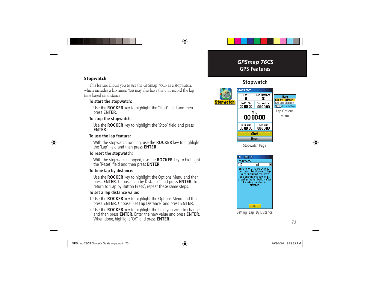 Garmin GPSMAP 76CS User Manual | Page 83 / 110