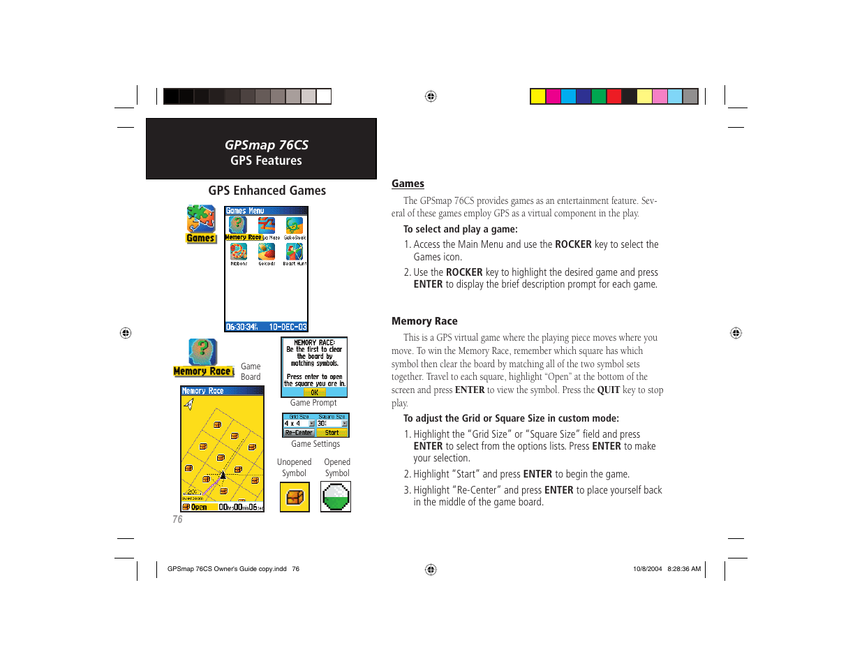 Garmin GPSMAP 76CS User Manual | Page 86 / 110