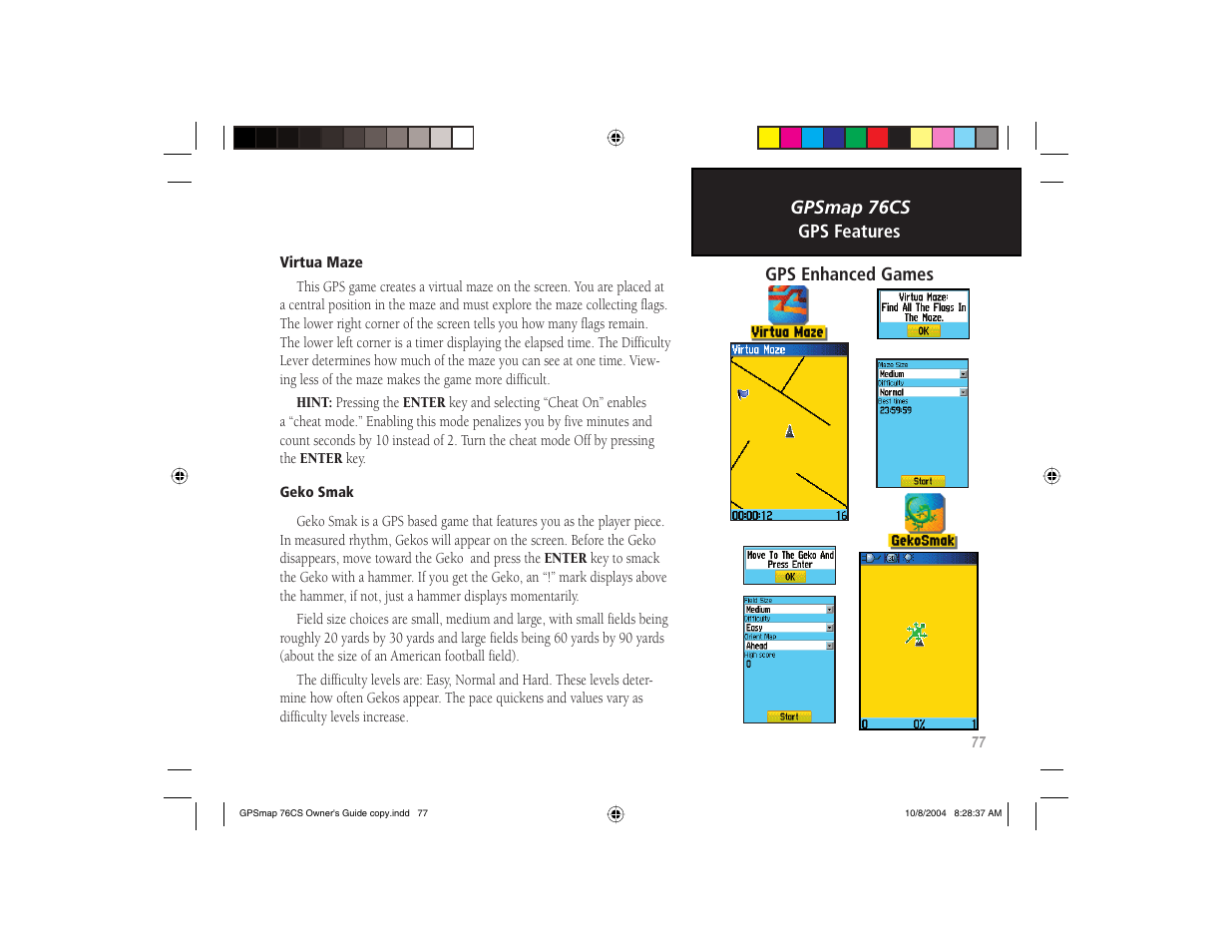 Garmin GPSMAP 76CS User Manual | Page 87 / 110