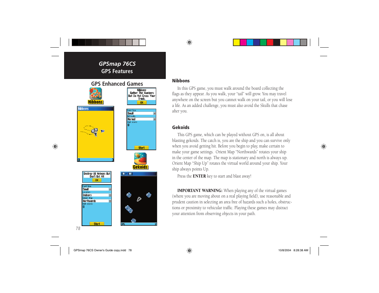 Garmin GPSMAP 76CS User Manual | Page 88 / 110