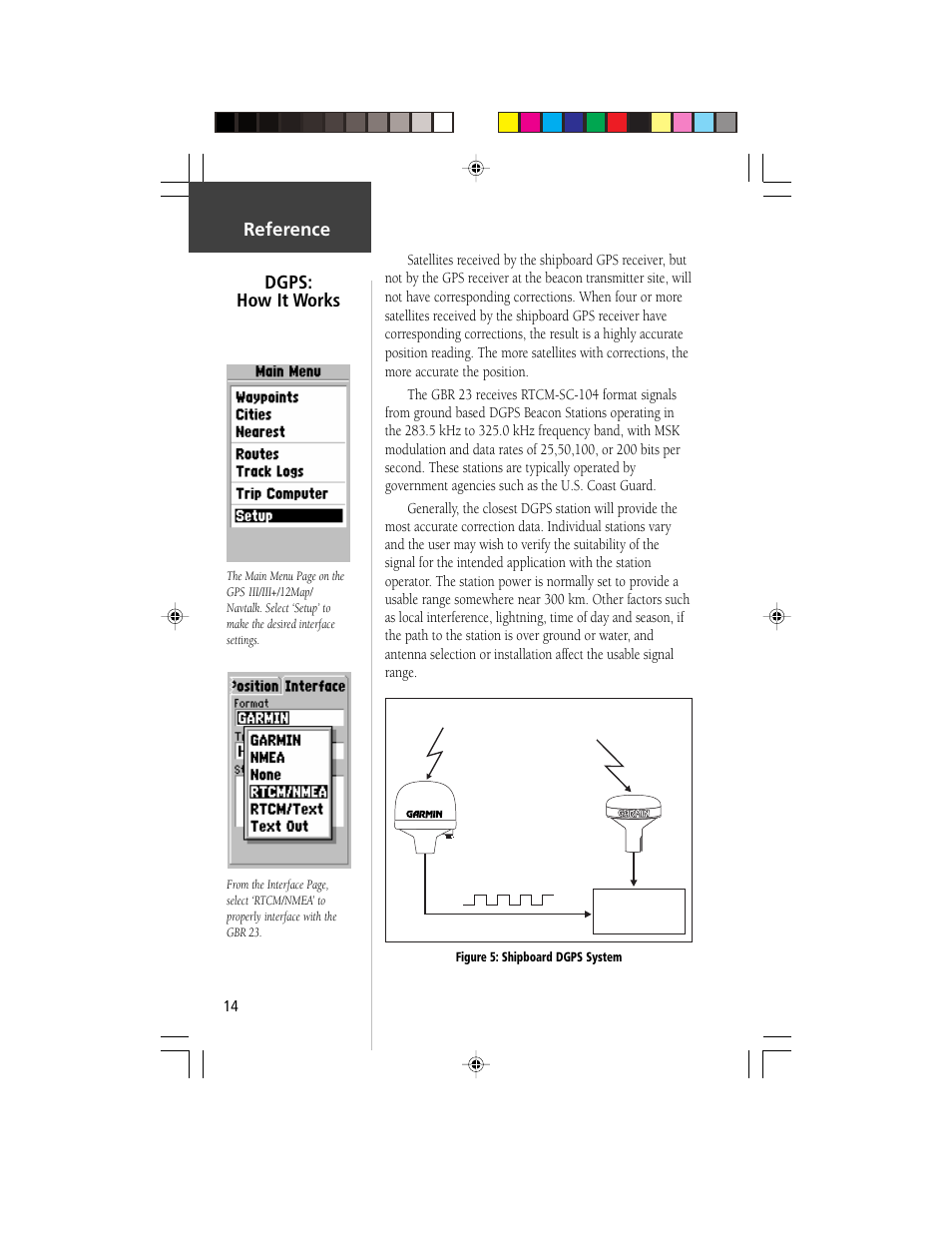 Dgps: how it works, Reference | Garmin GBR 23 User Manual | Page 16 / 24