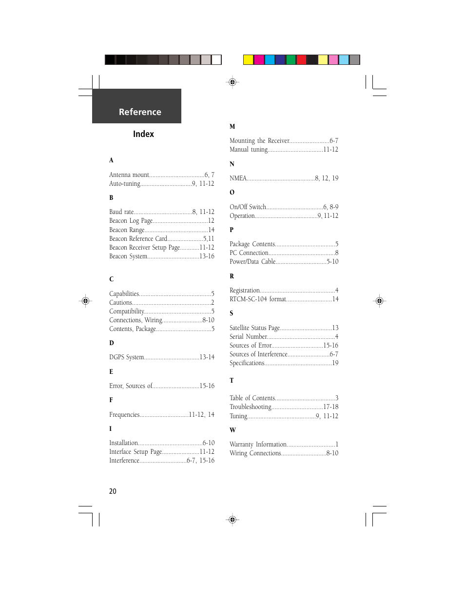 Garmin GBR 23 User Manual | Page 22 / 24