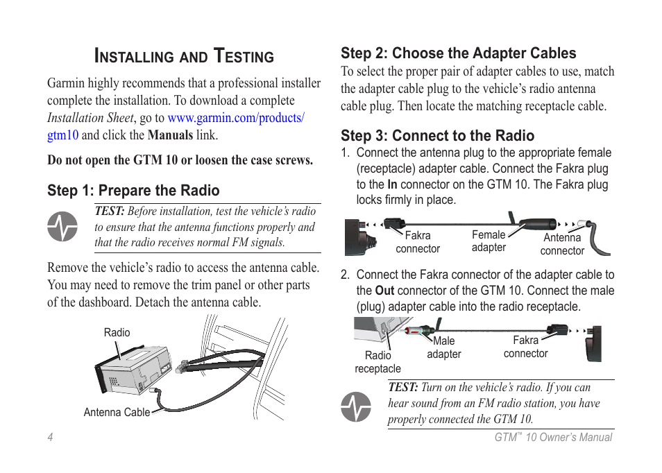 Garmin GTM 10 User Manual | Page 6 / 8