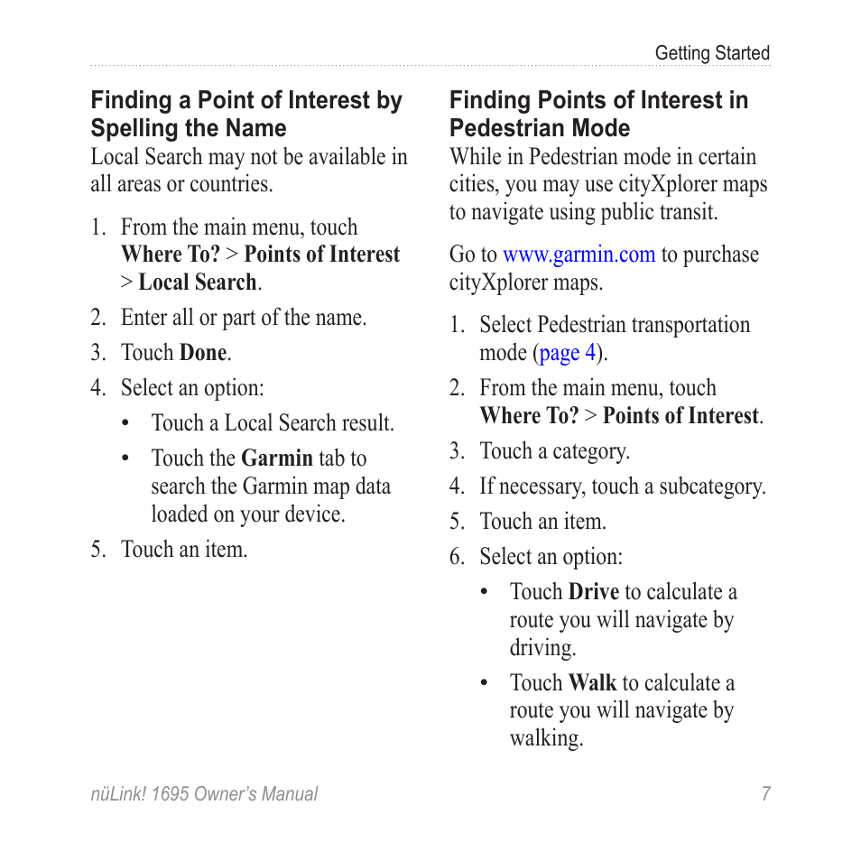 Garmin nuLink! 1695 User Manual | Page 13 / 84