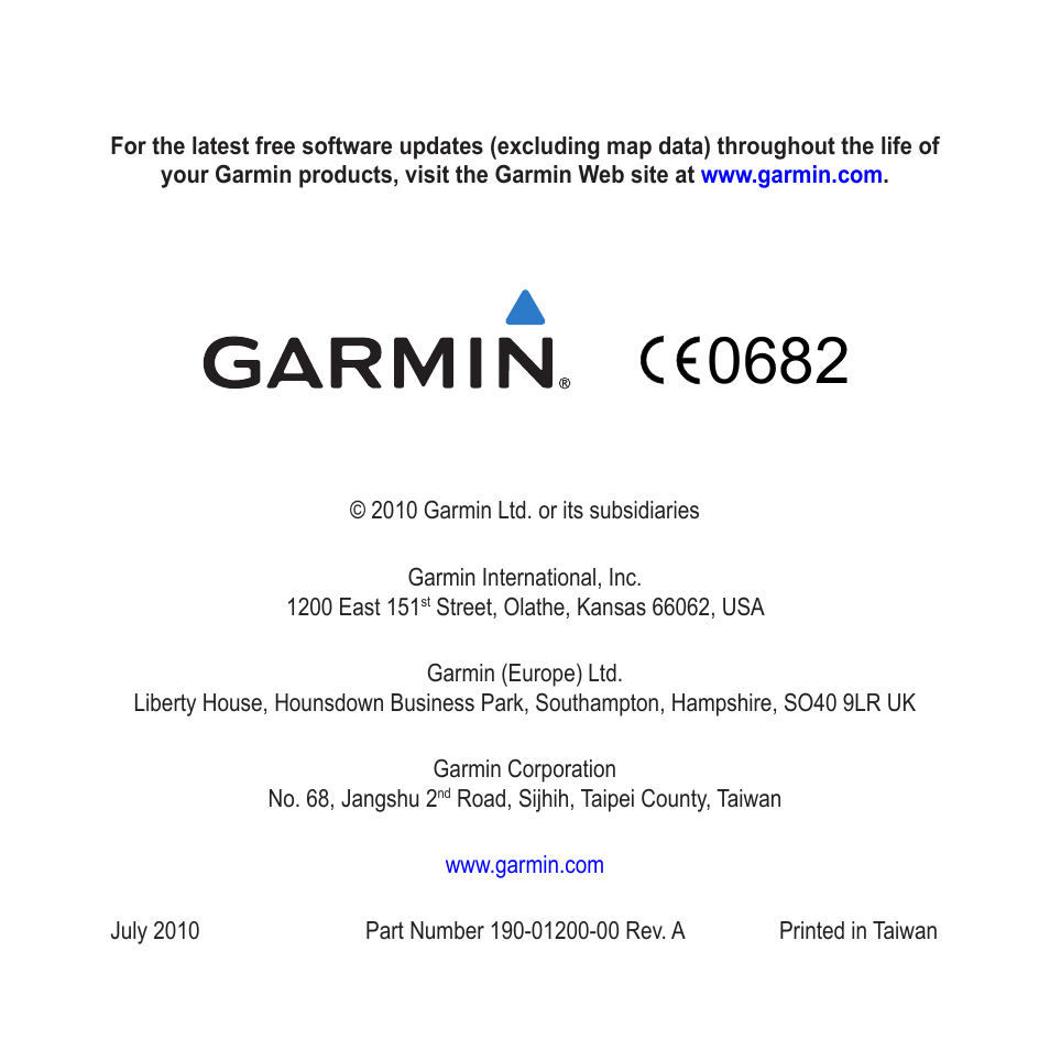 Garmin nuLink! 1695 User Manual | Page 84 / 84