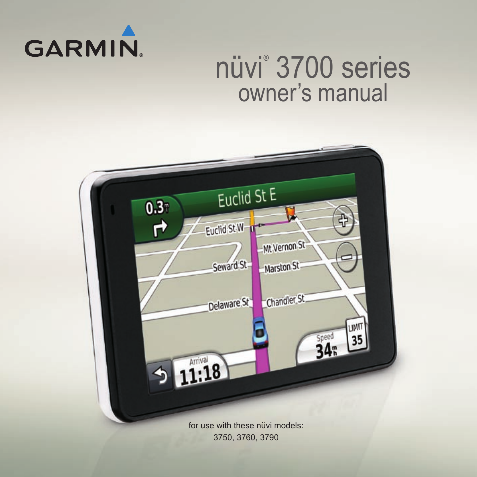 Garmin nuvi 3790T User Manual | 80 pages