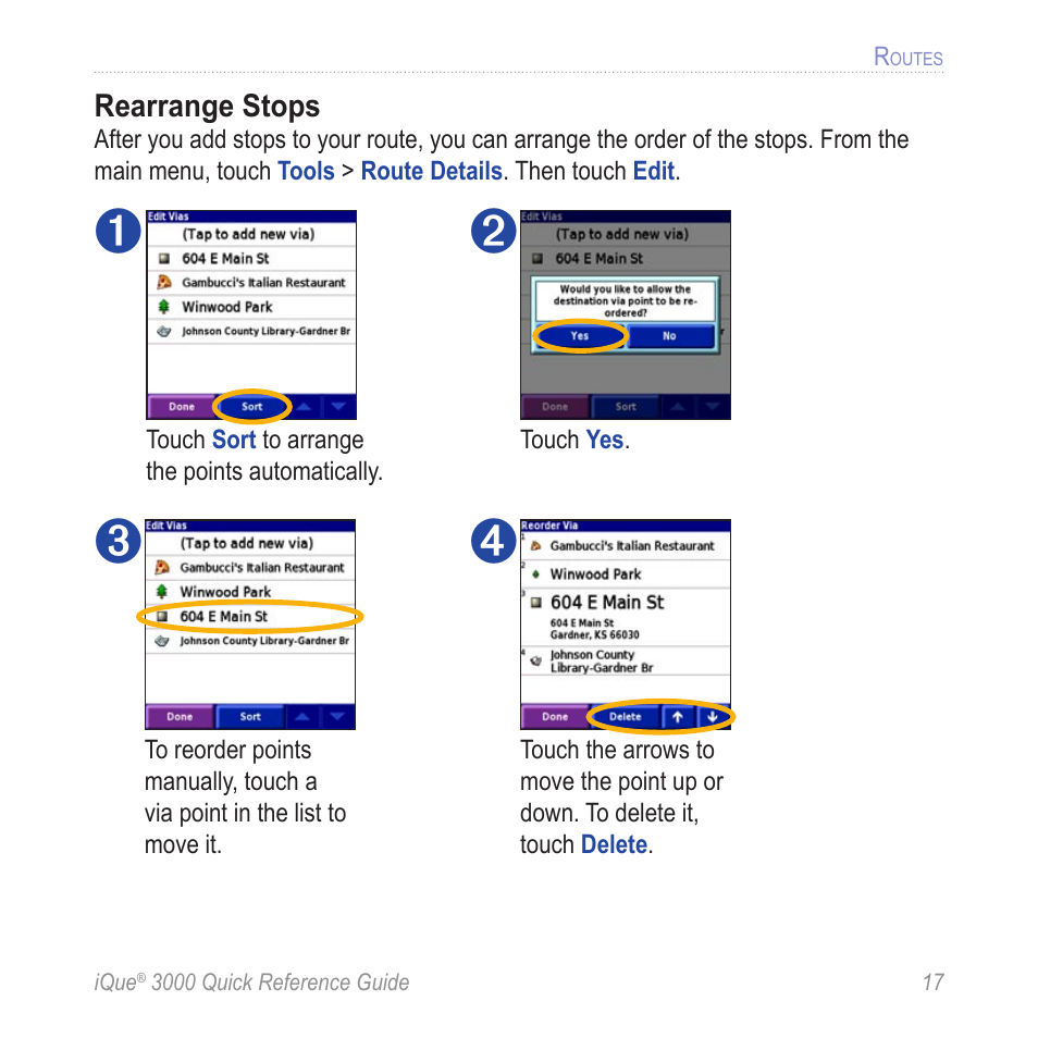 Garmin iQue 3000 User Manual | Page 21 / 36