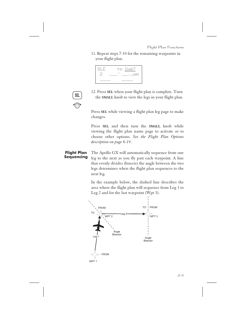 Flight plan sequencing 6-5, Sequencing 6-5, Sequencing 6-5, 9-20, 9-24 | Flight plan sequencing -5 | Garmin APOLLO GX65 User Manual | Page 131 / 336