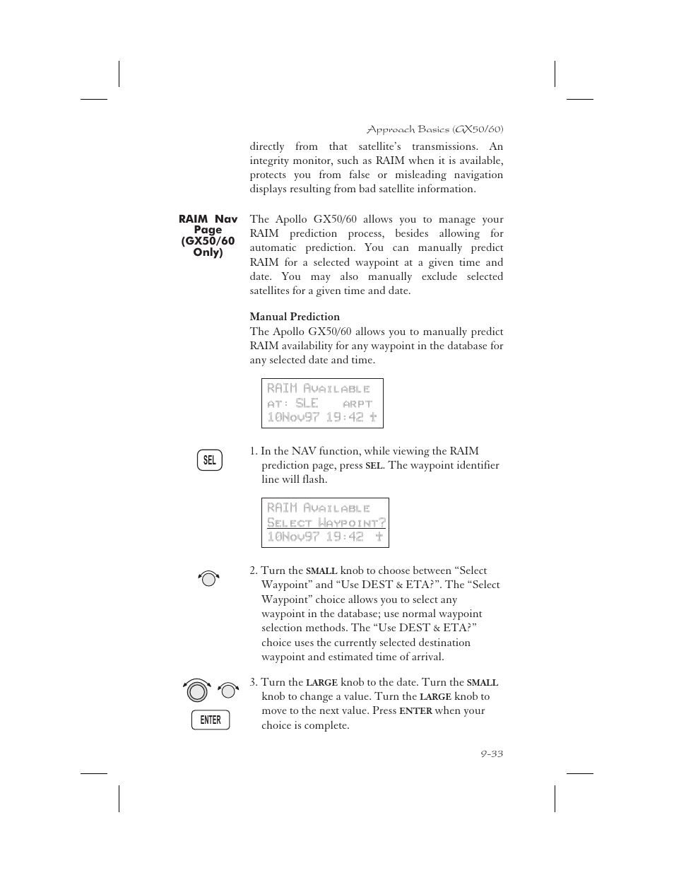 Manual prediction 9-33 | Garmin APOLLO GX65 User Manual | Page 223 / 336