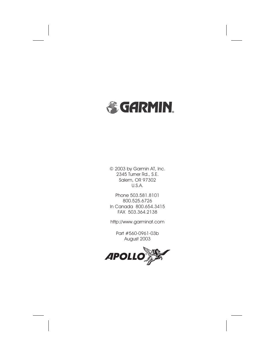 Garmin APOLLO GX65 User Manual | Page 336 / 336