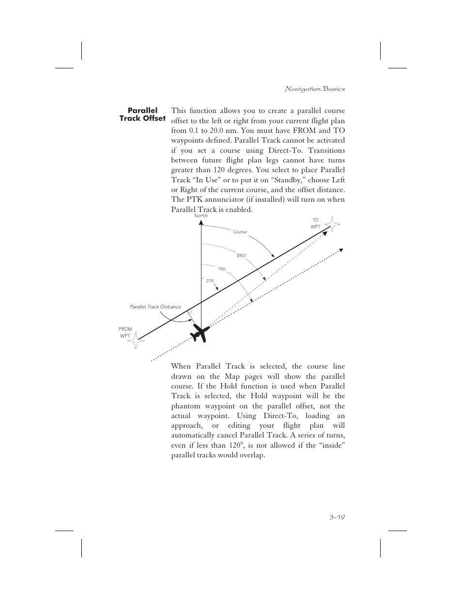 Parallel track offset 3-19, Hold 3-19, 3-30, 6-18, Parallel track 3-19, 3-21 | In use 3-19, Standby 3-19, Parallel track offset -19 | Garmin APOLLO GX65 User Manual | Page 57 / 336