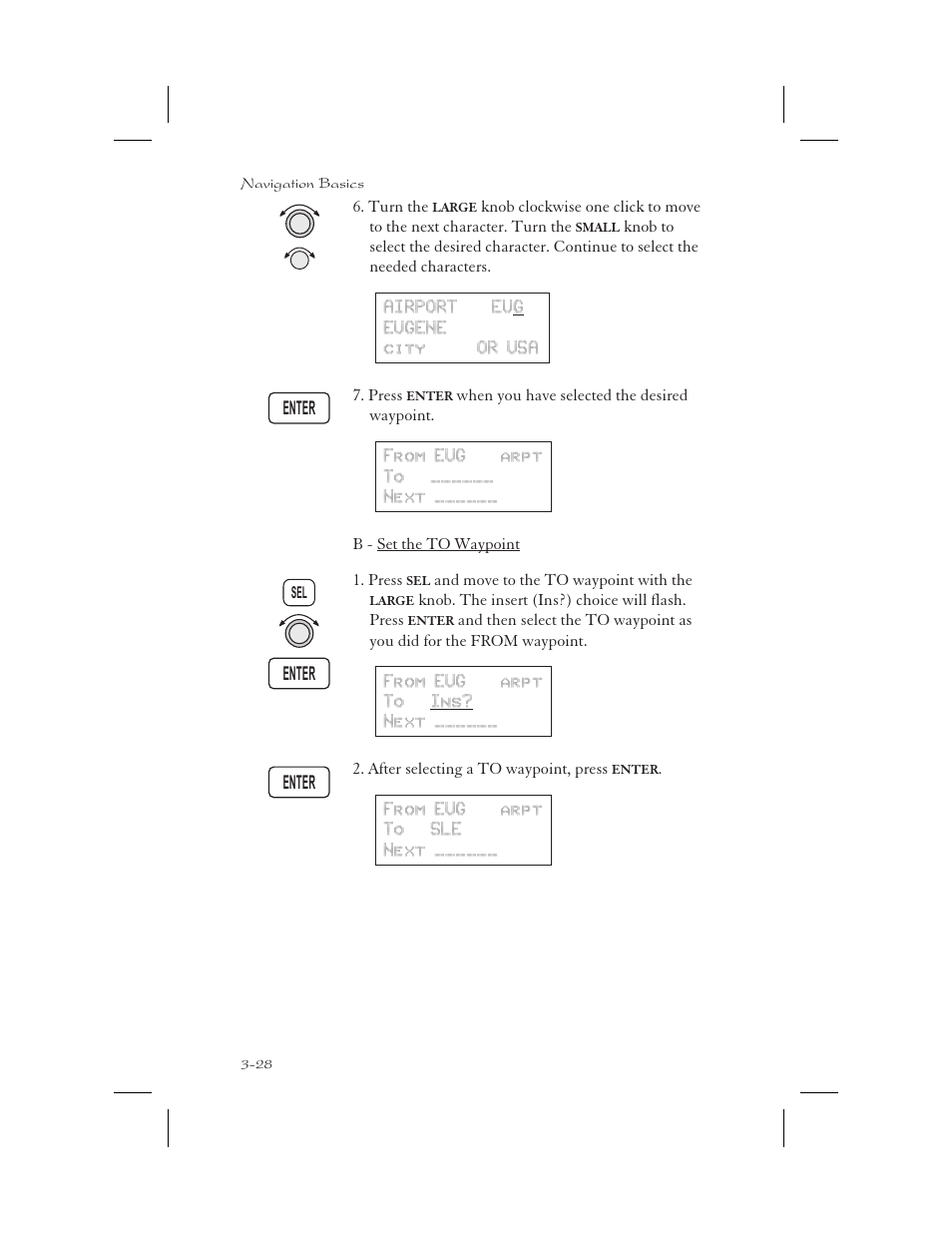 To 3-28, 8-11 | Garmin APOLLO GX65 User Manual | Page 66 / 336