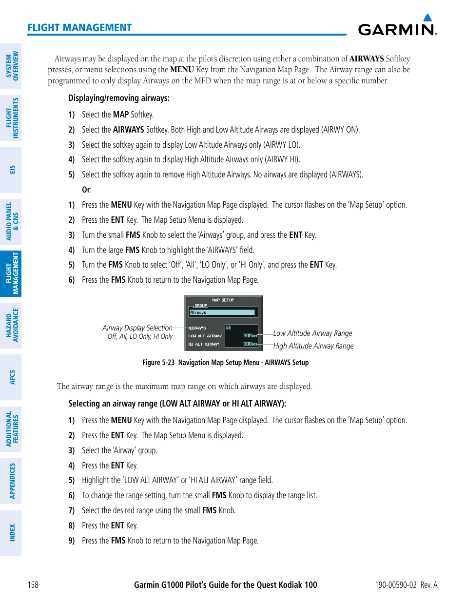 Flight management | Garmin G1000 Quest Kodiak User Manual | Page 170 / 500