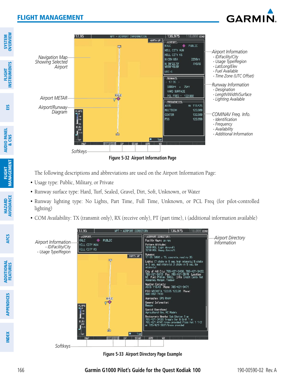 Flight management | Garmin G1000 Quest Kodiak User Manual | Page 178 / 500