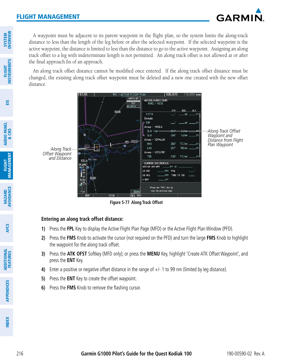 Flight management | Garmin G1000 Quest Kodiak User Manual | Page 228 / 500