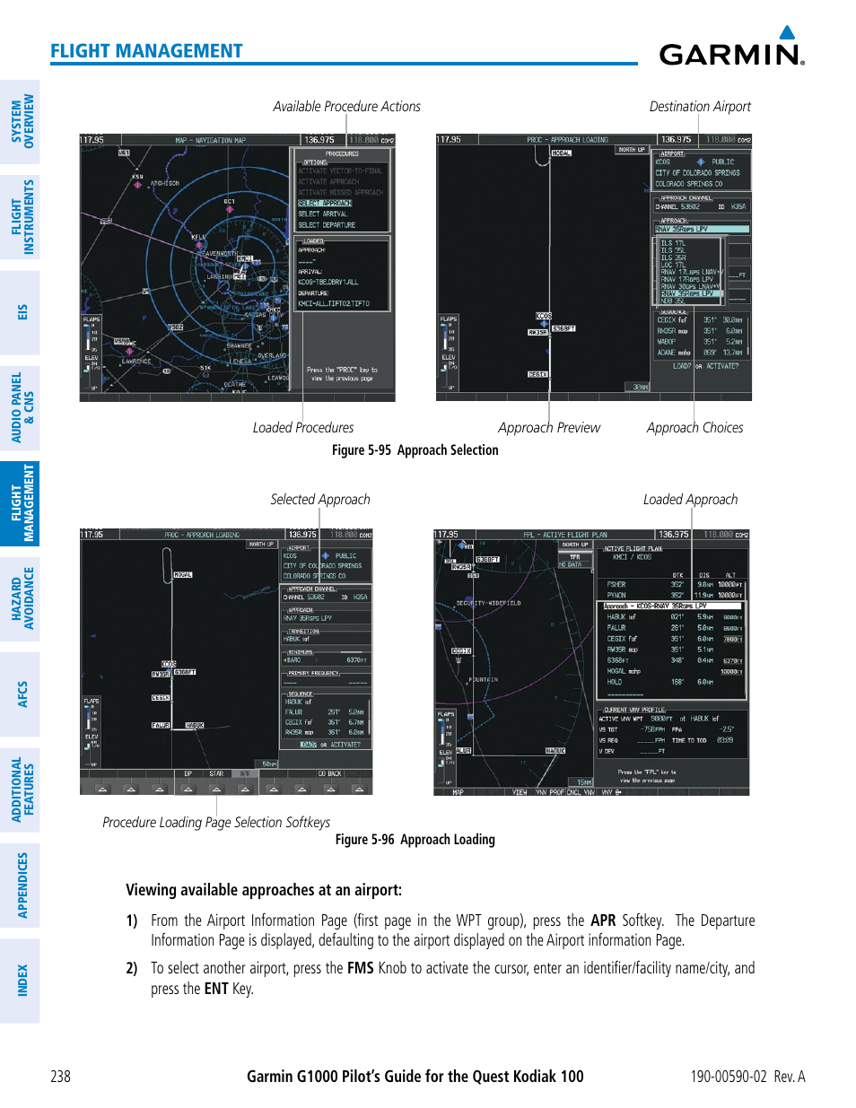 Flight management | Garmin G1000 Quest Kodiak User Manual | Page 250 / 500