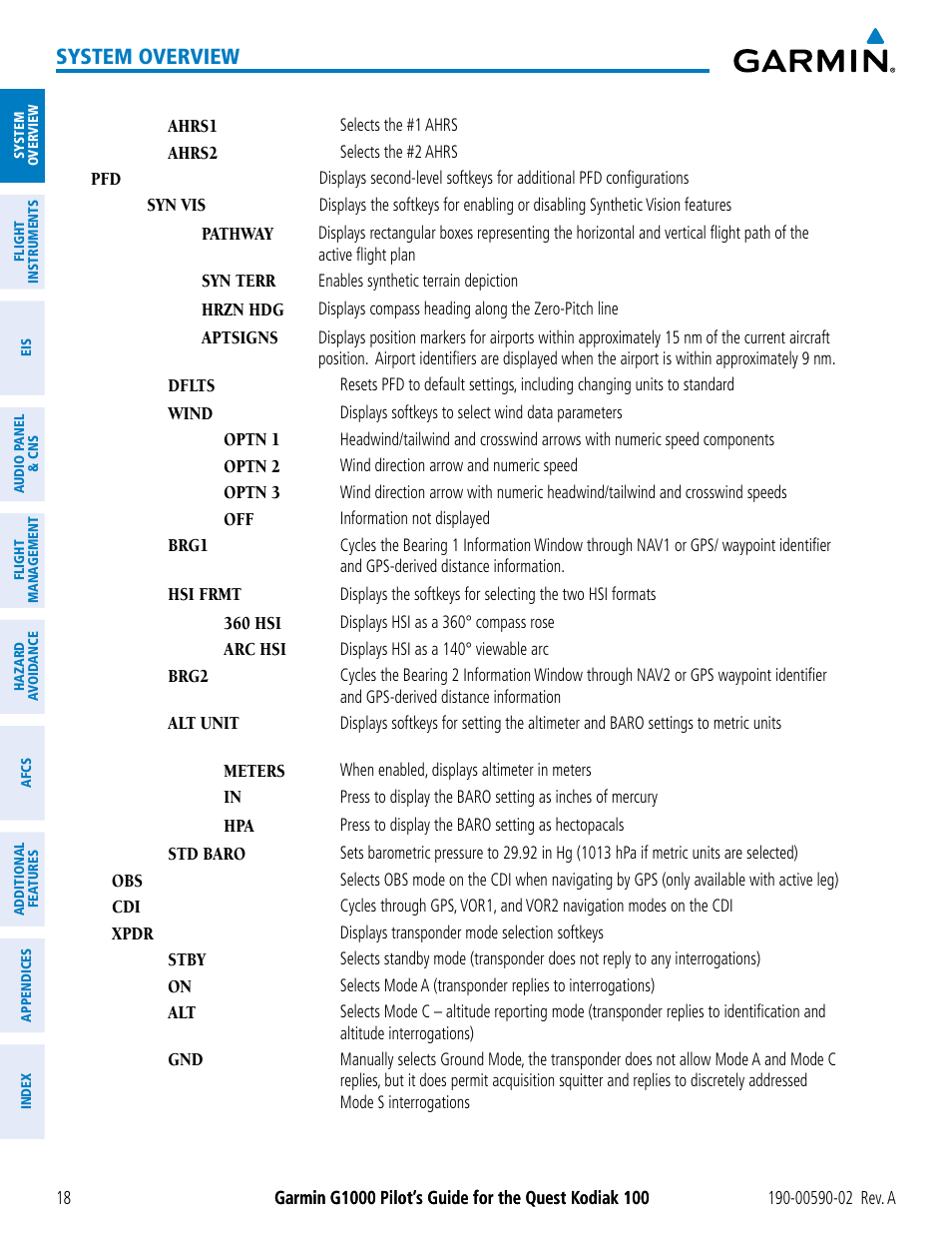 System overview | Garmin G1000 Quest Kodiak User Manual | Page 30 / 500