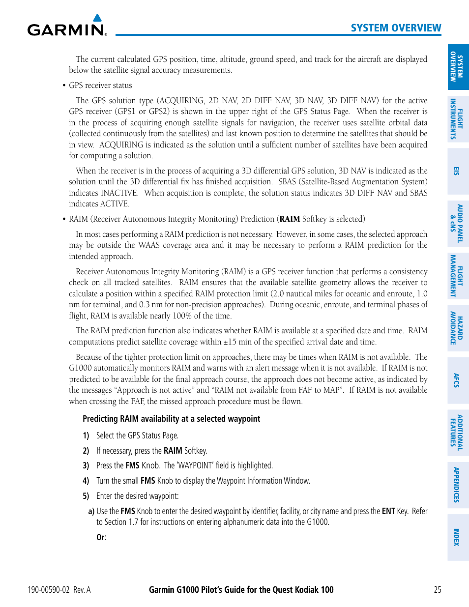 System overview | Garmin G1000 Quest Kodiak User Manual | Page 37 / 500