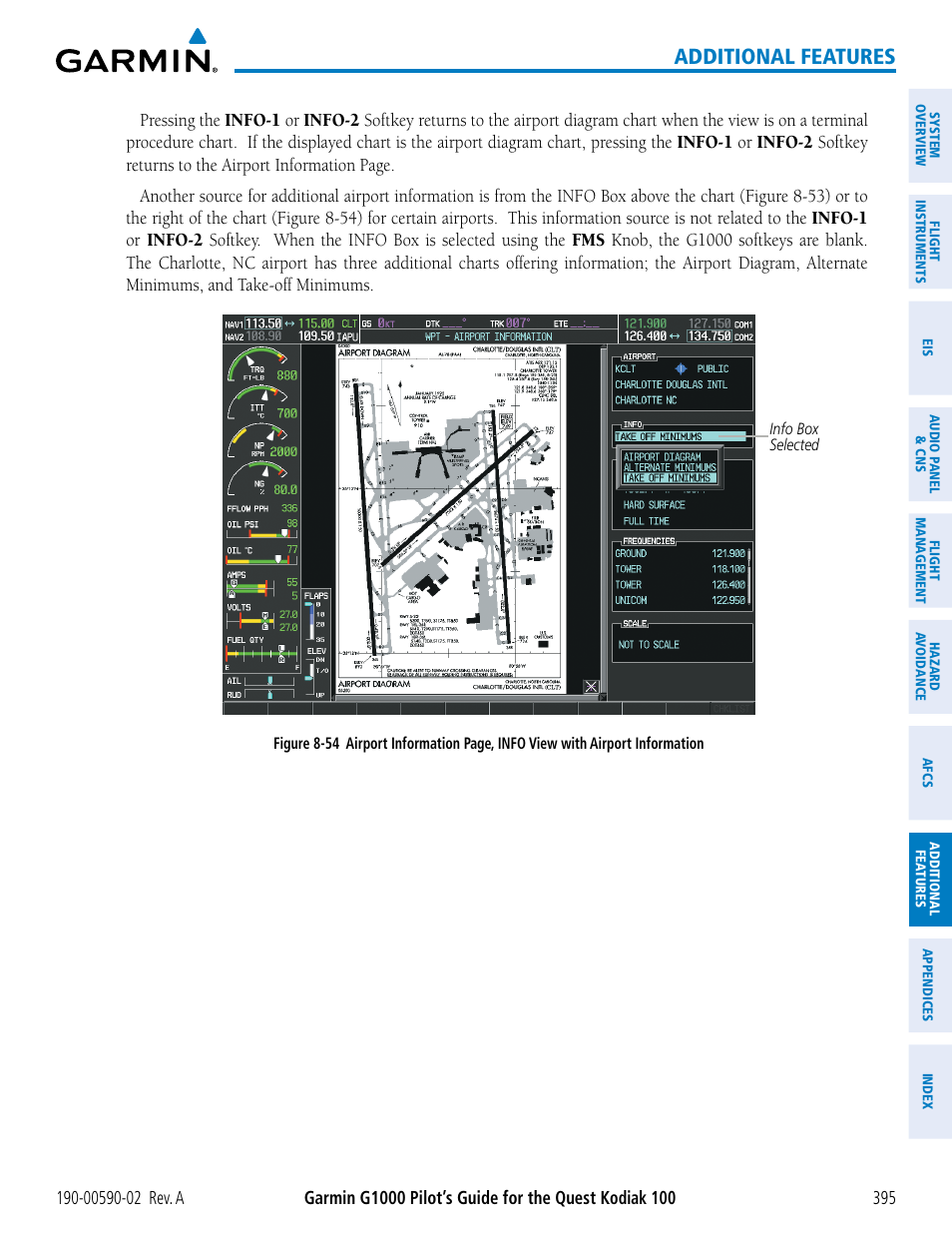 Additional features | Garmin G1000 Quest Kodiak User Manual | Page 407 / 500