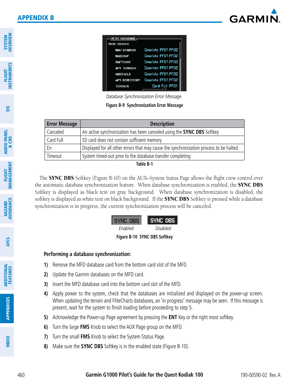 Appendix b | Garmin G1000 Quest Kodiak User Manual | Page 472 / 500