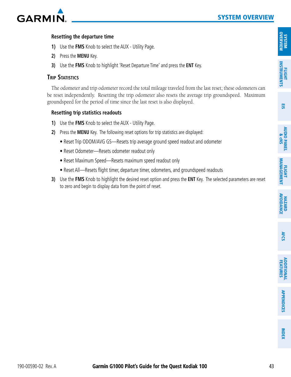 System overview | Garmin G1000 Quest Kodiak User Manual | Page 55 / 500