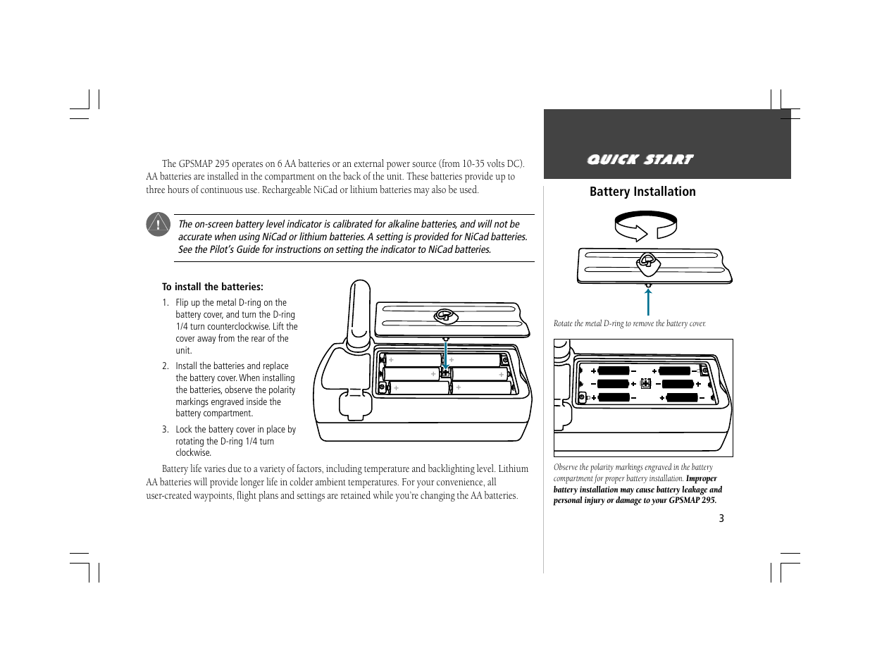 Garmin GPSMAP 295 User Manual | Page 3 / 16