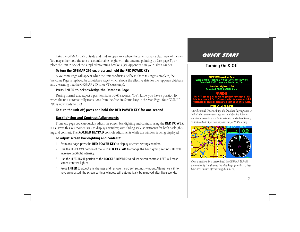 Garmin GPSMAP 295 User Manual | Page 7 / 16